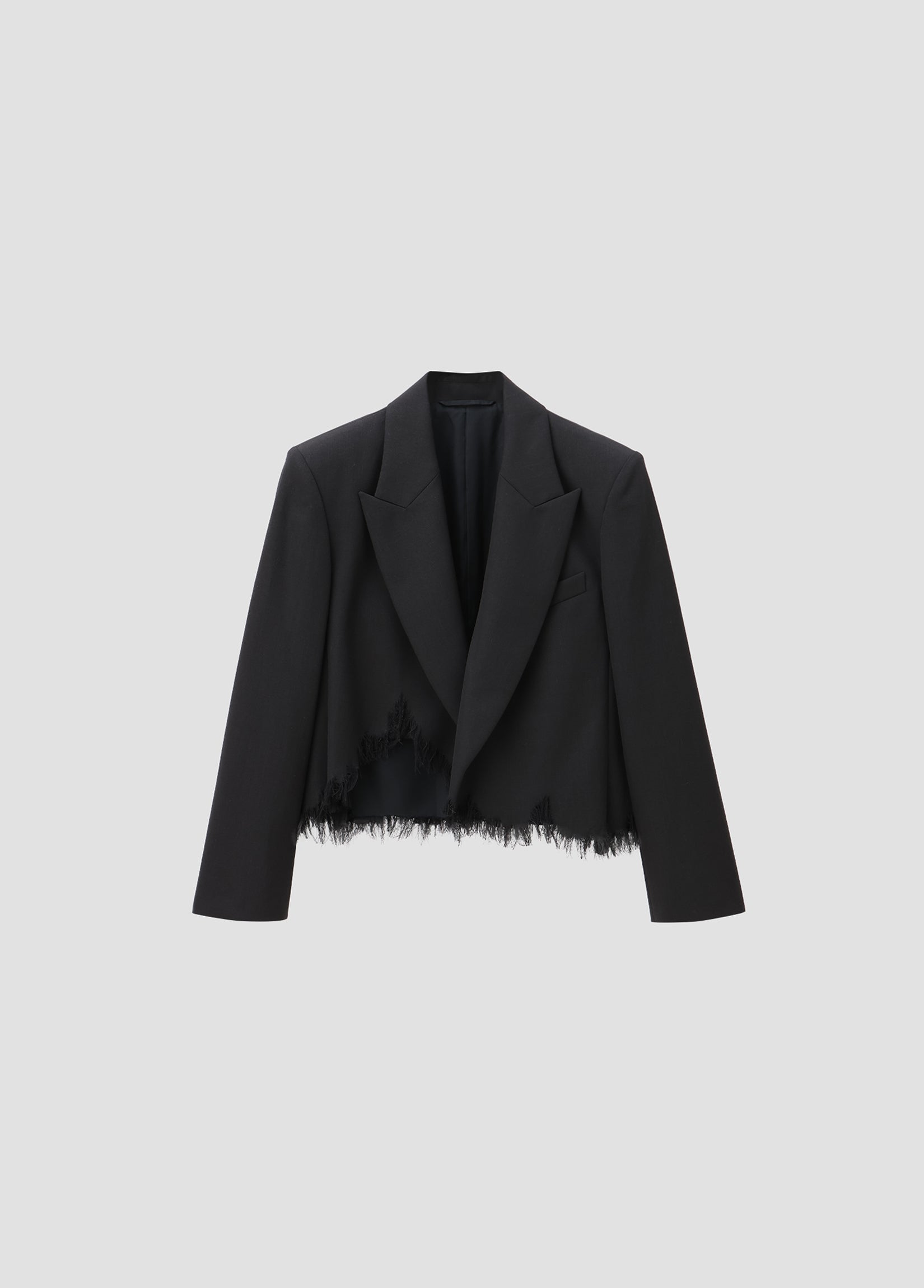 DISTRESSED WOOL BLAZER