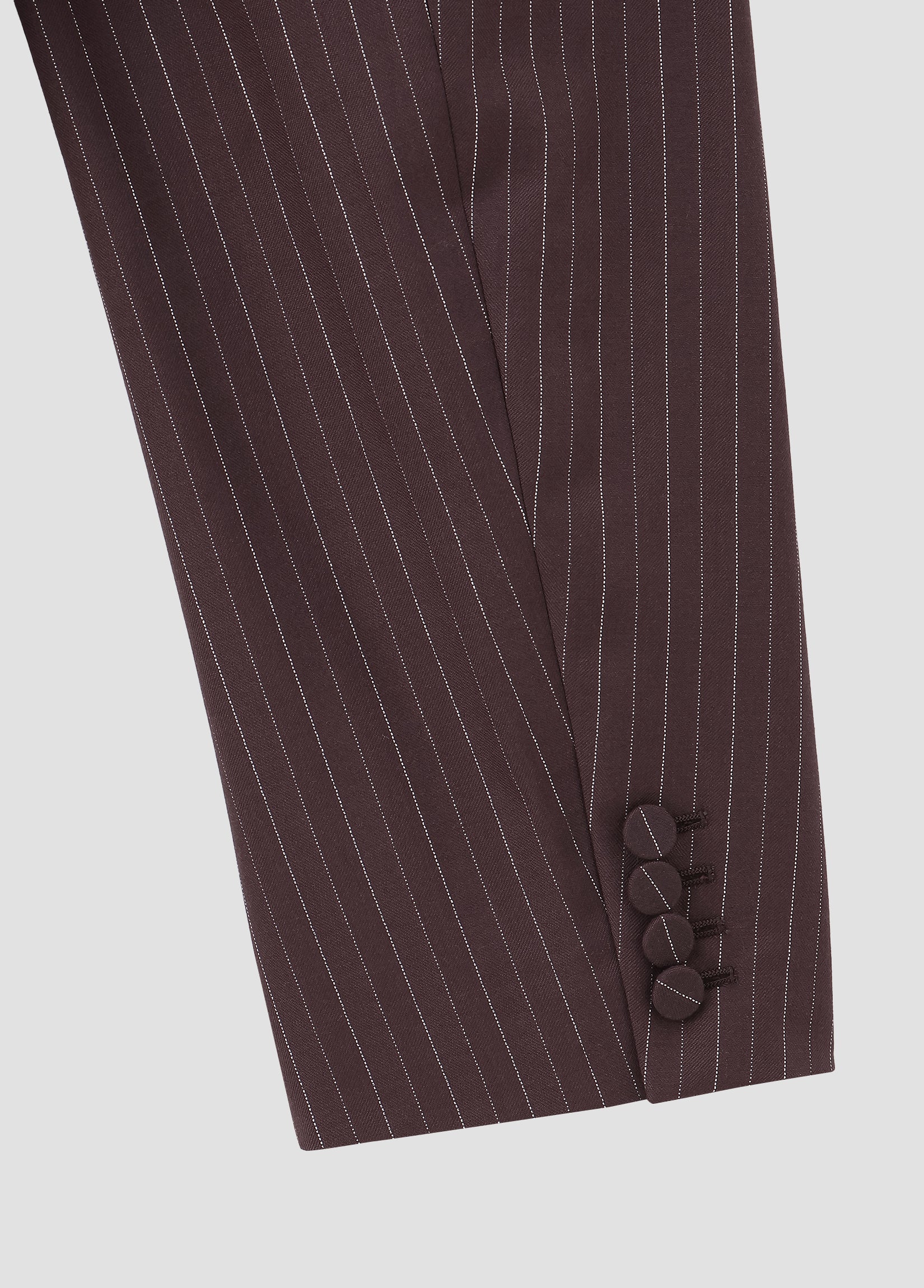 SCARF-DETAIL STRIPED BLAZER