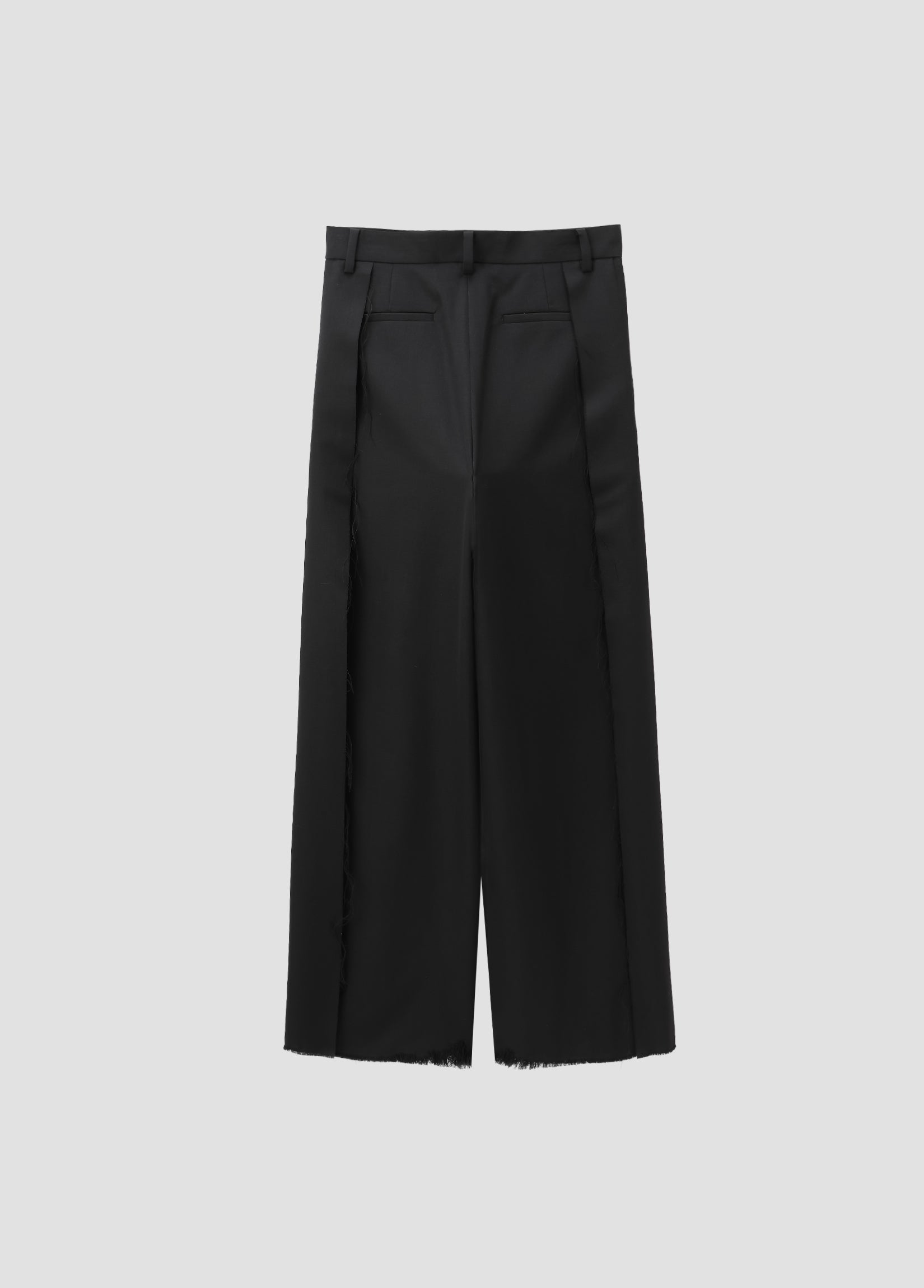 DISTRESSED WOOL TROUSERS