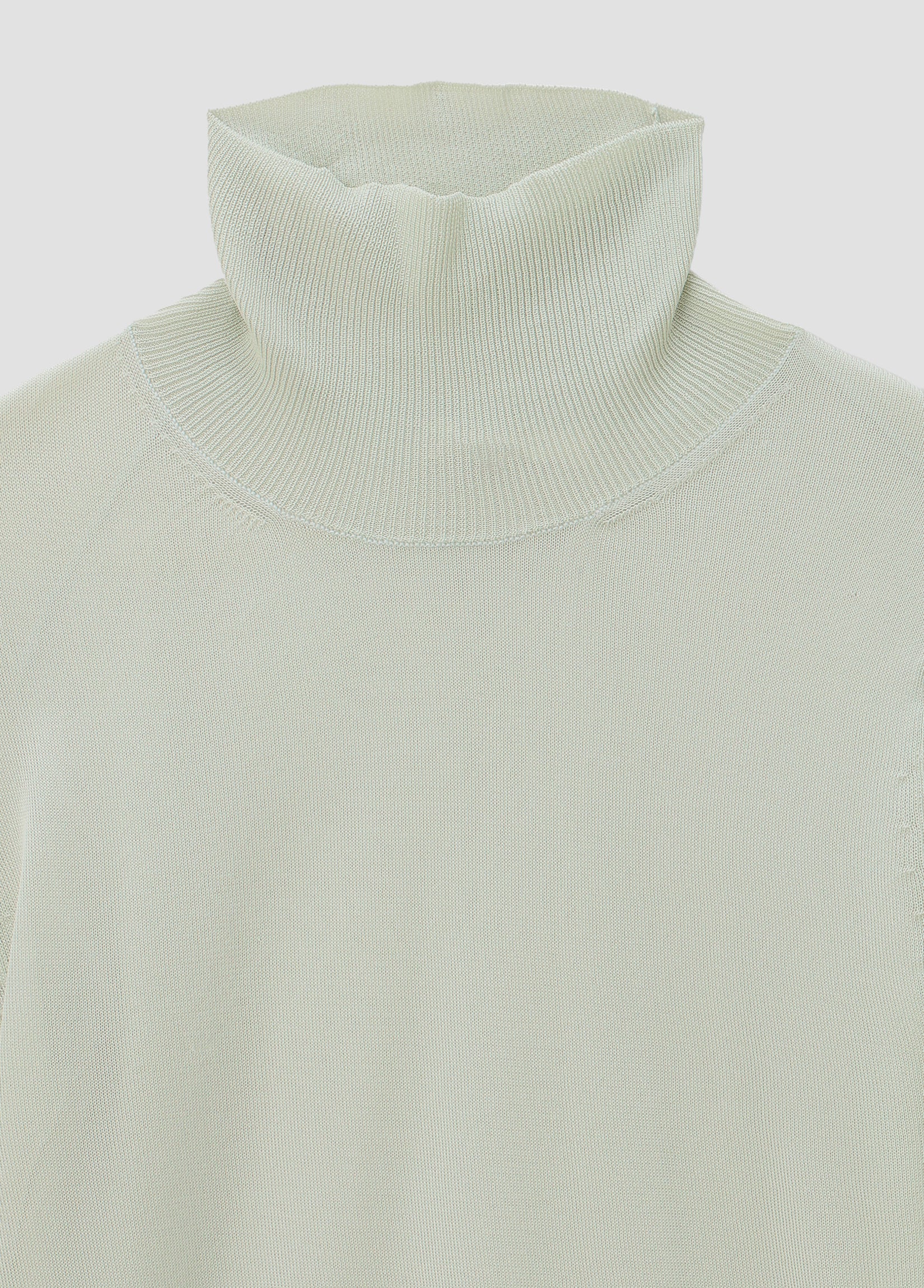 SHEER KNIT TURTLENECK