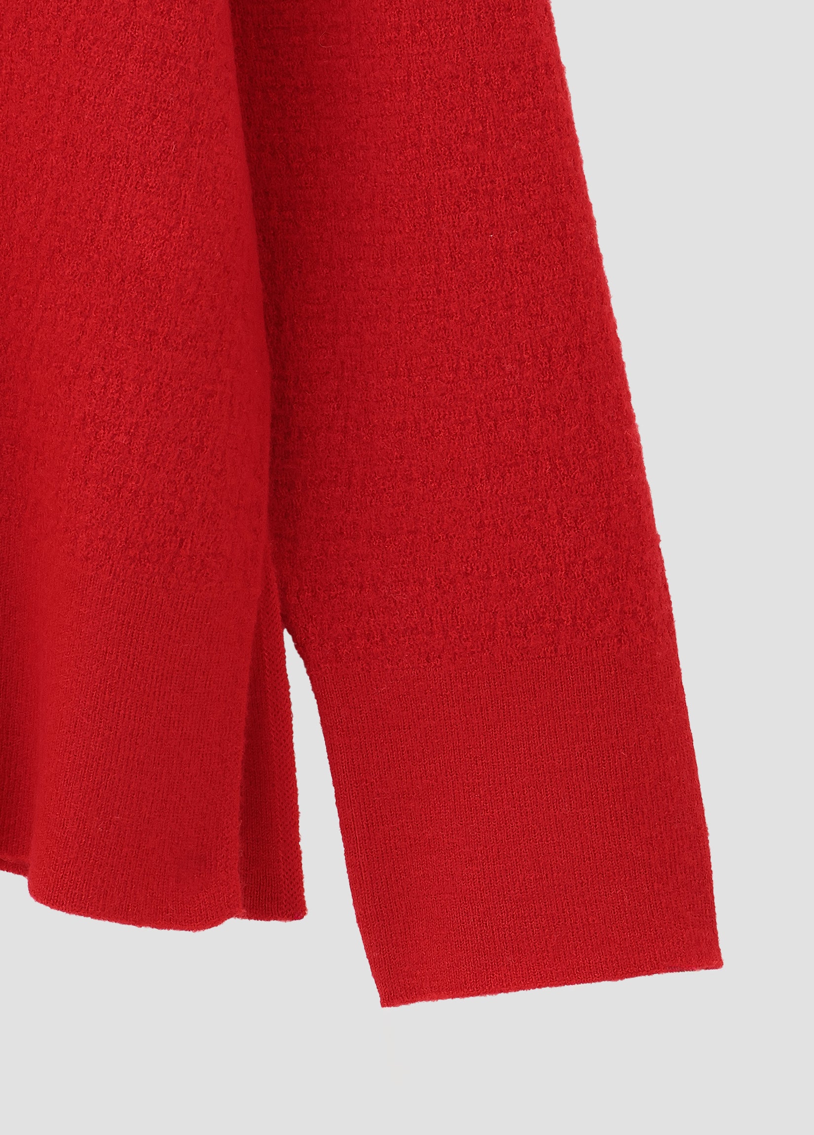 BOUCLE KNIT HOODIE