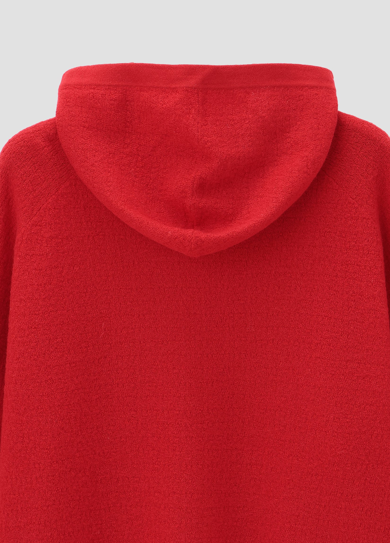BOUCLE KNIT HOODIE