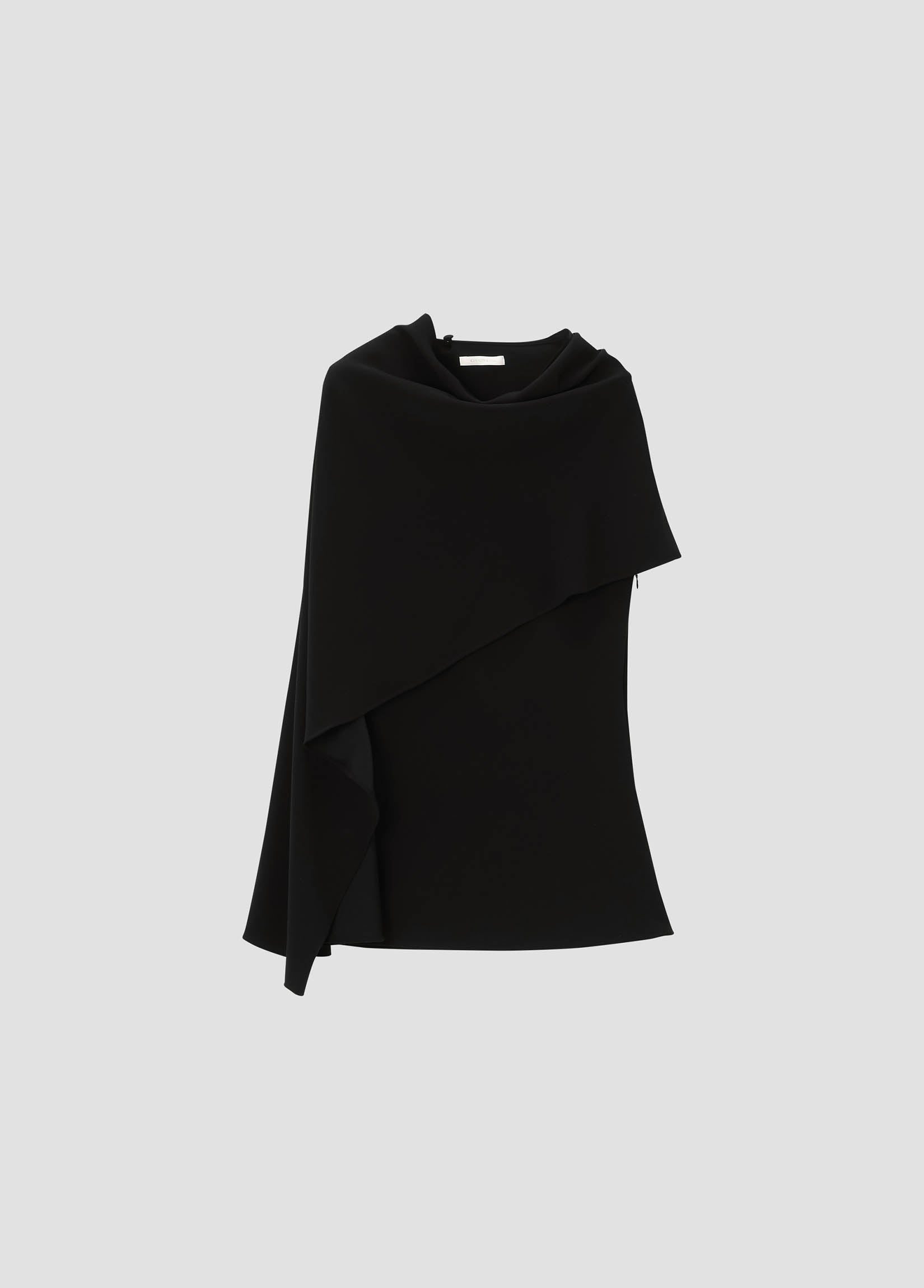 SCARF DETAILED SATIN TOP