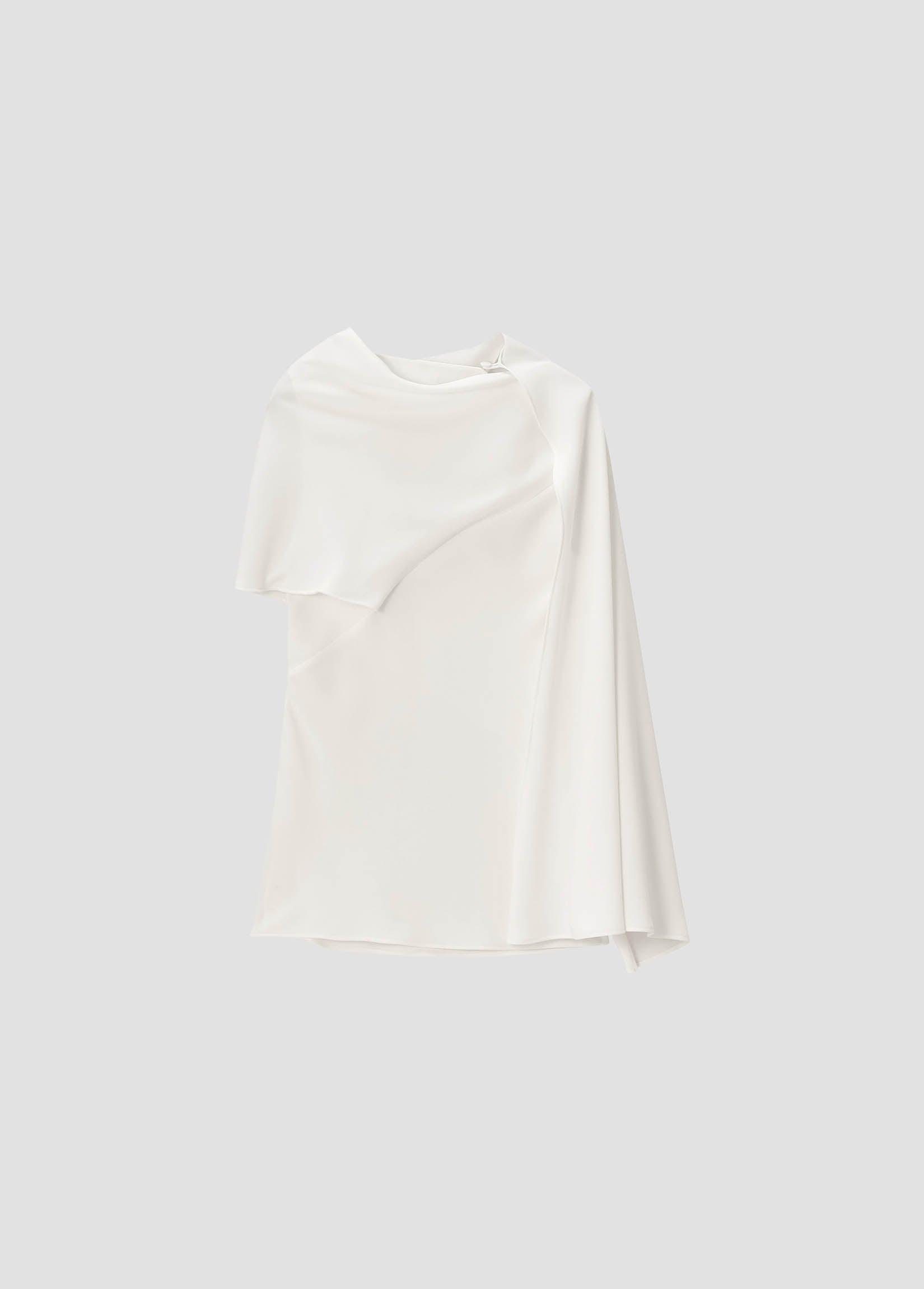 SCARF DETAILED SATIN TOP