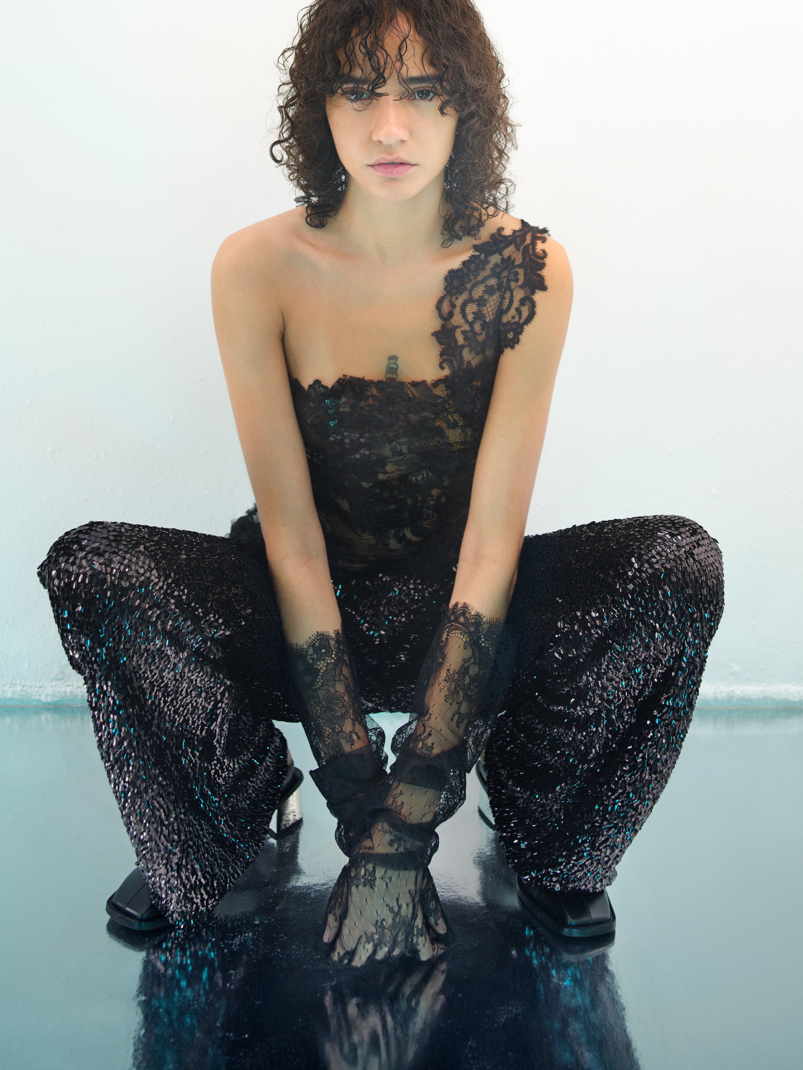 PATCHWORK LACE TOP