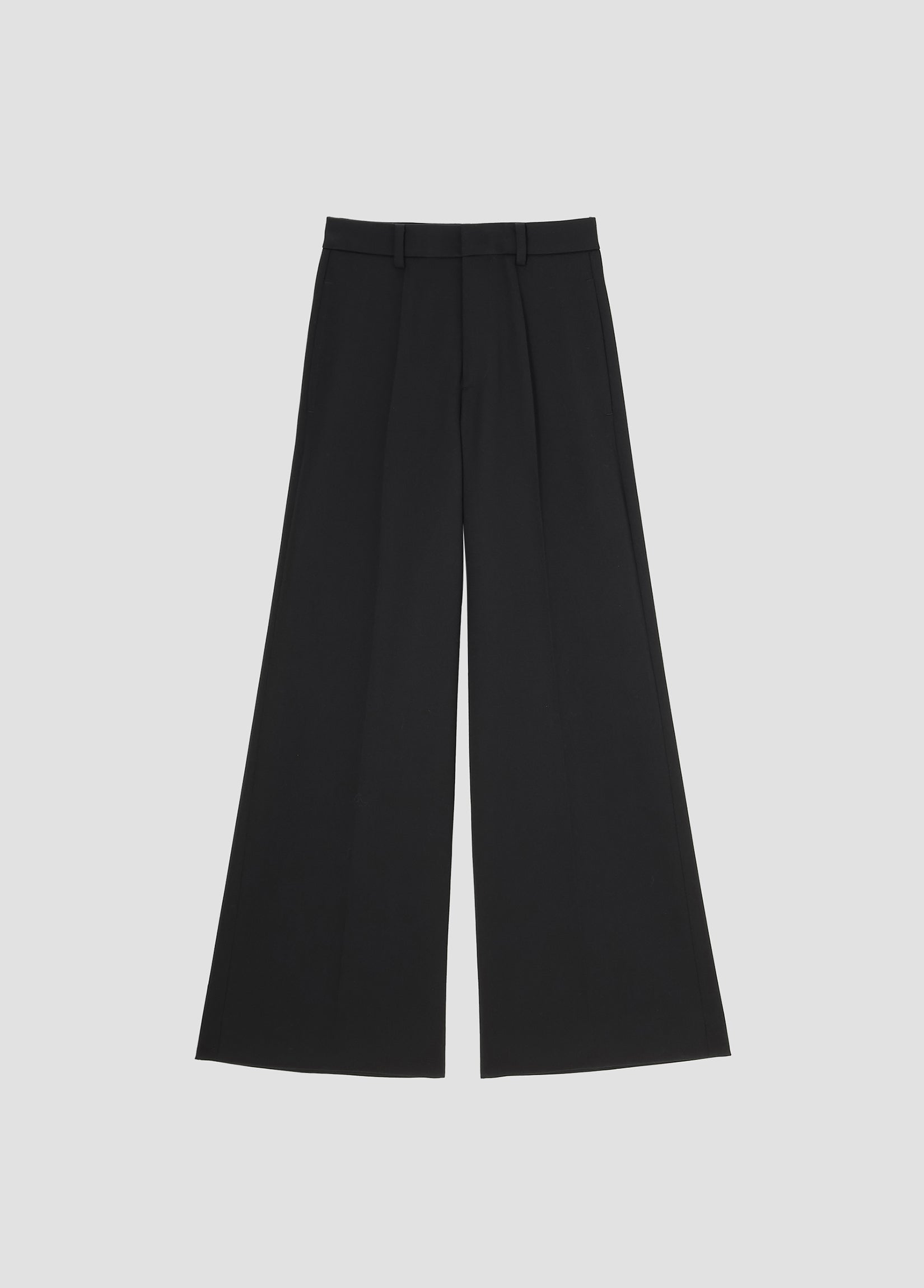 WOOL WIDE TROUSERS