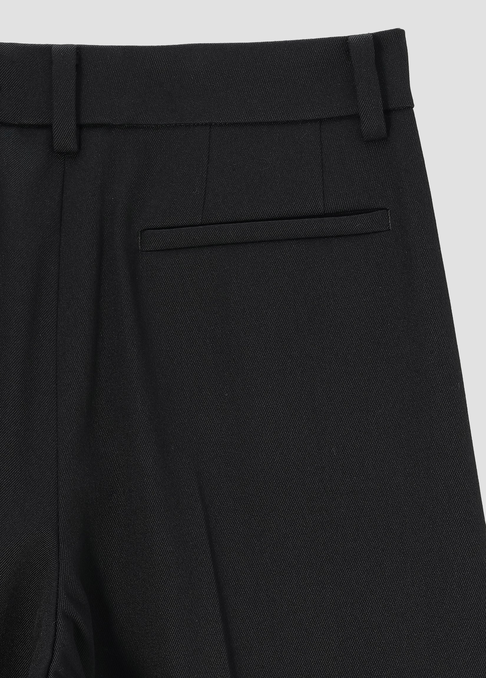 WOOL WIDE TROUSERS