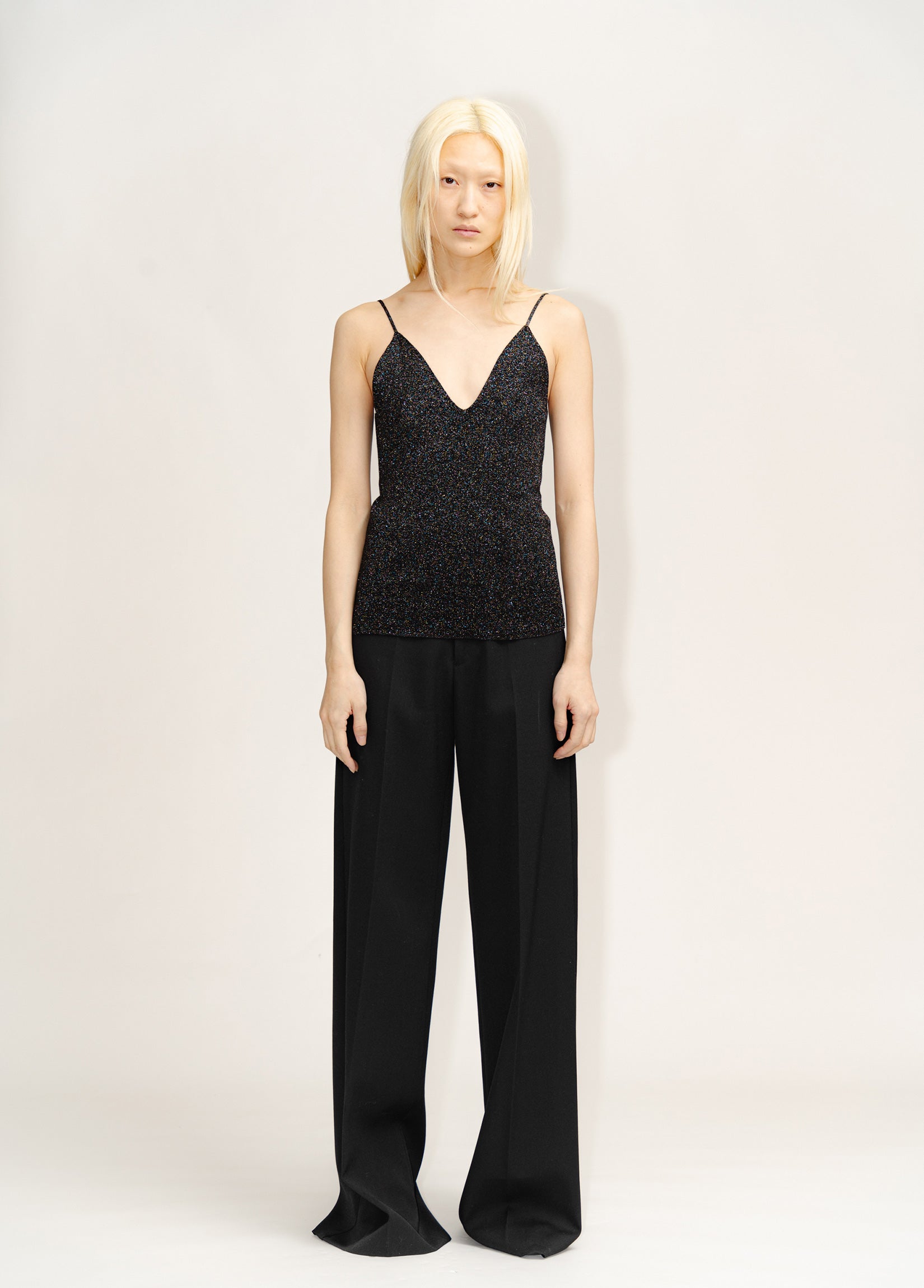 WOOL WIDE TROUSERS