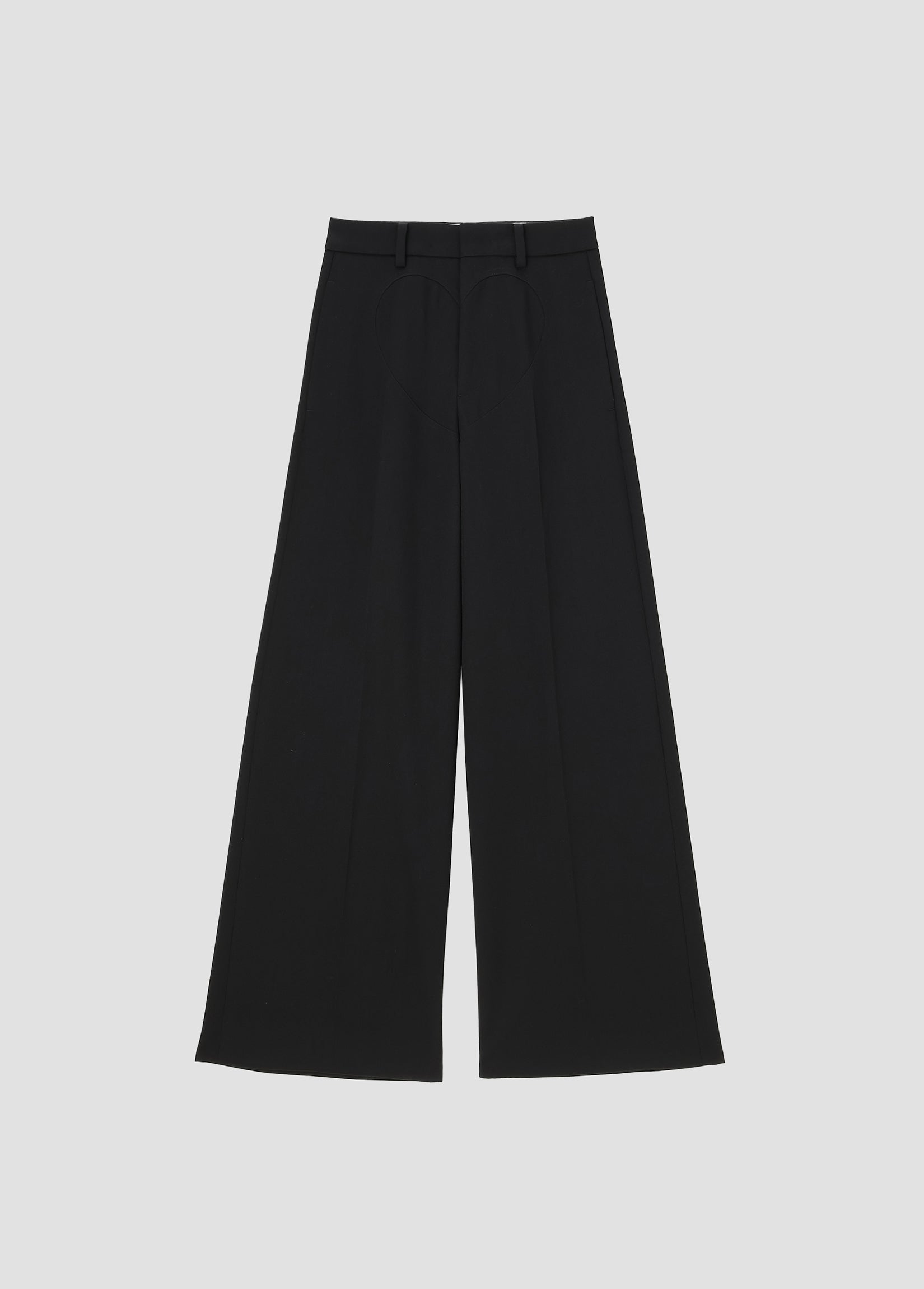 WOOL HEART WIDE TROUSERS