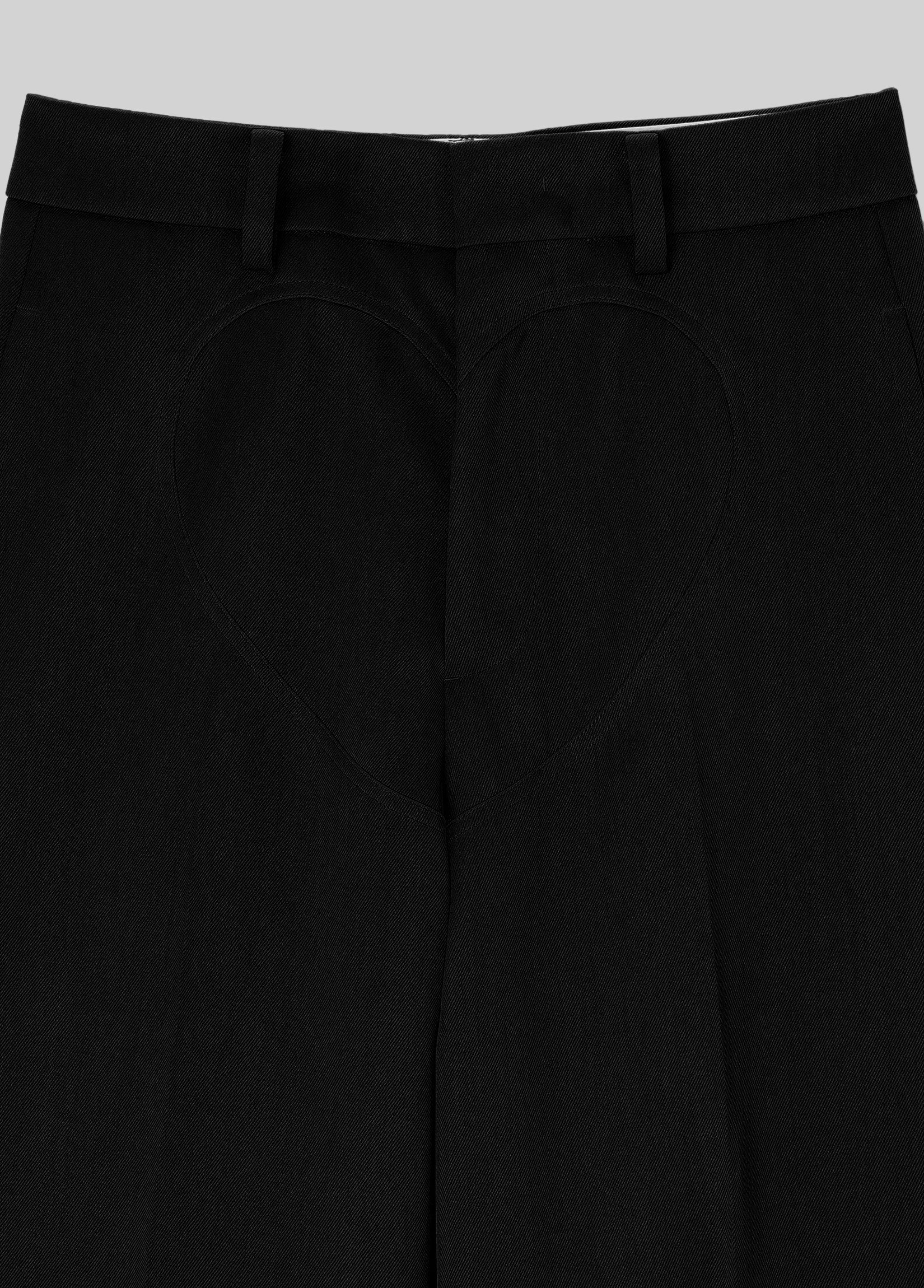 WOOL HEART WIDE TROUSERS