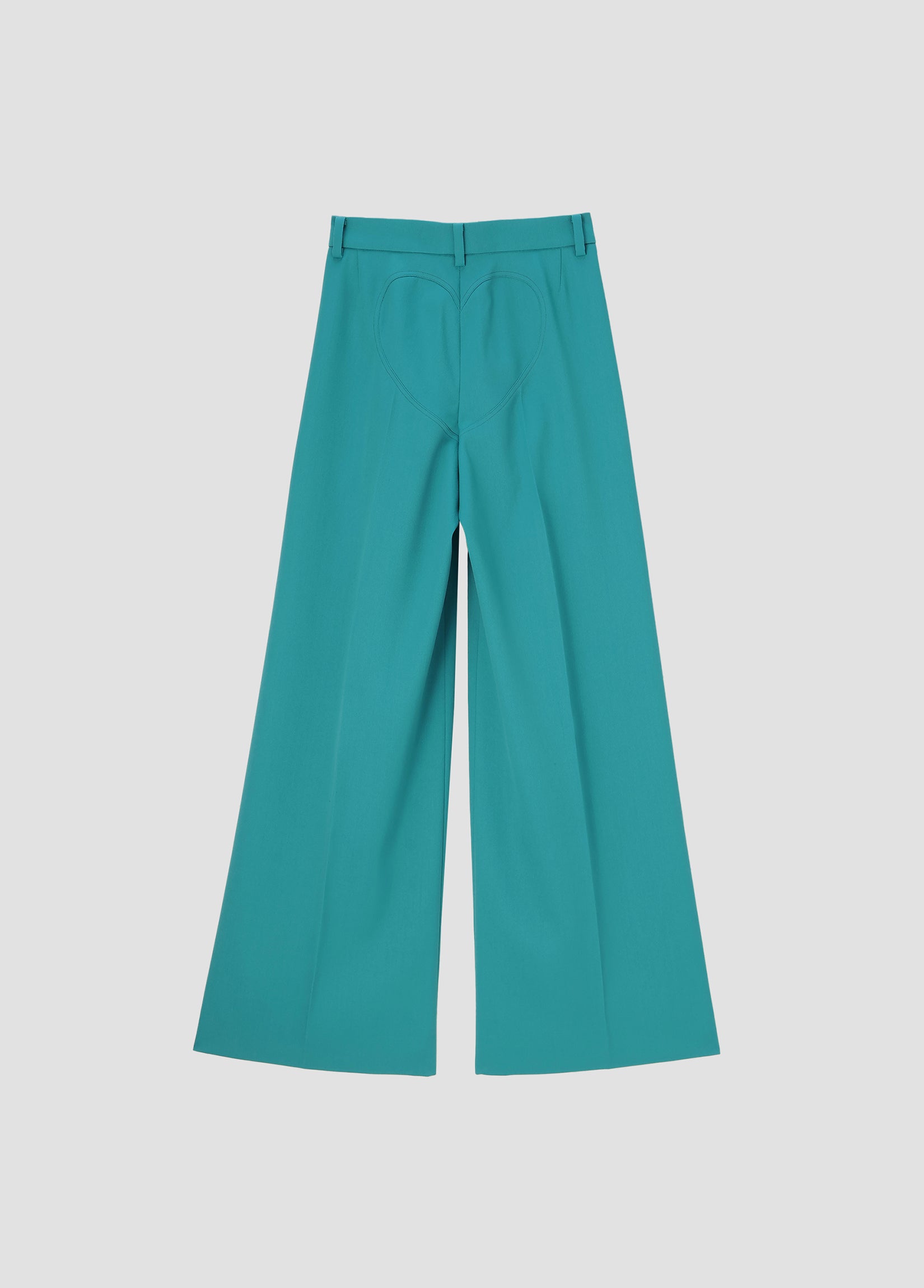 WOOL HEART WIDE TROUSERS