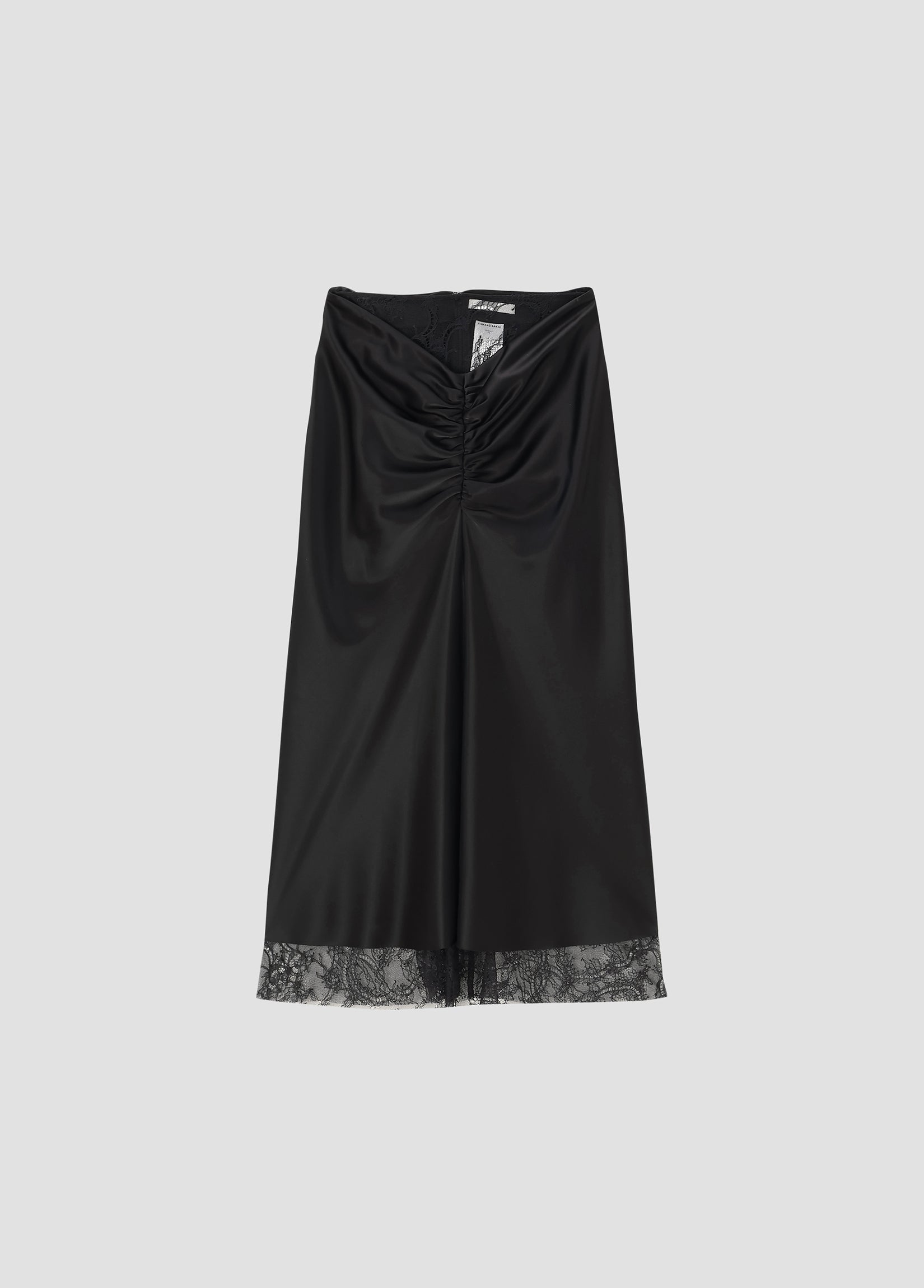 SATIN MIDI SKIRT