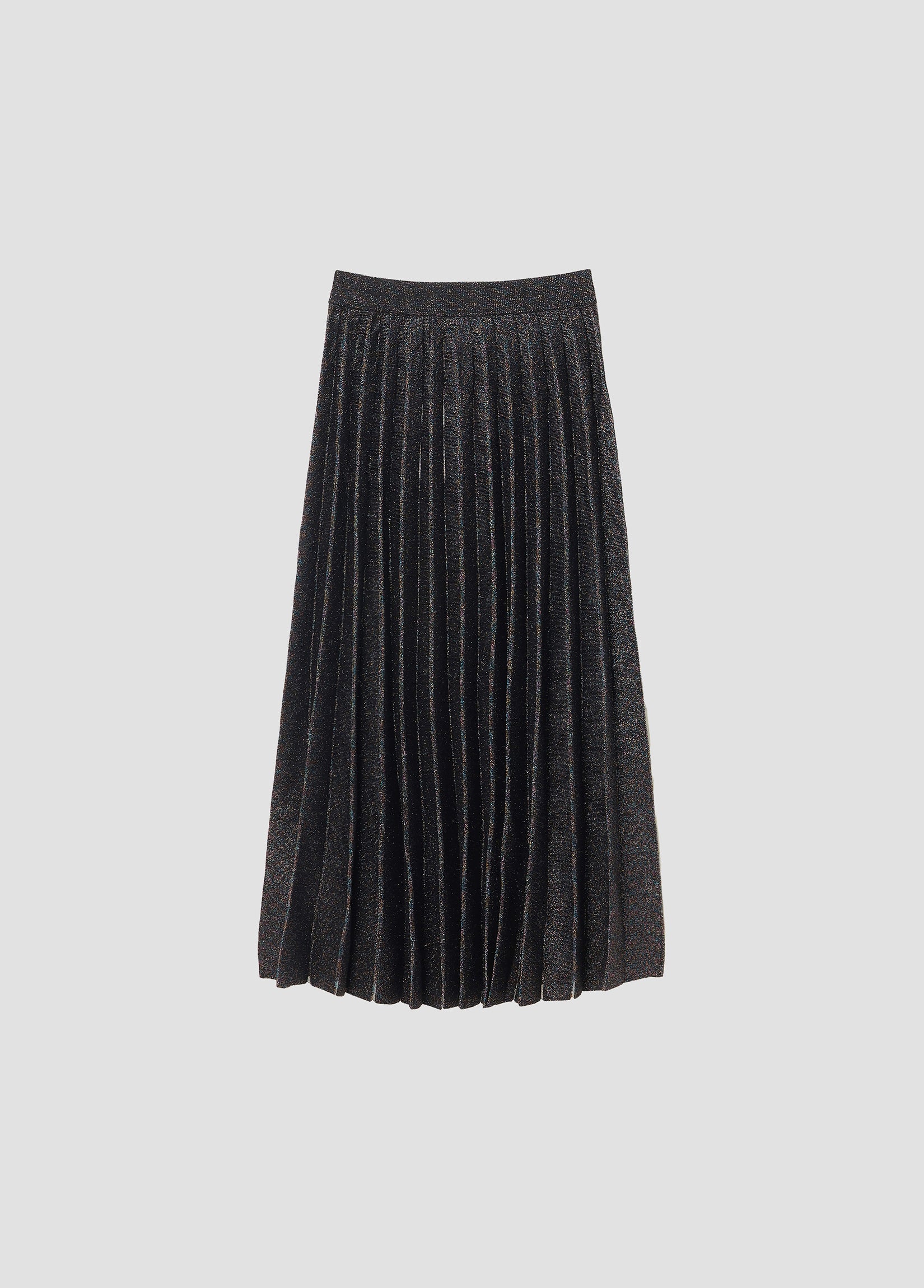 GLITTER RIBBED KNIT SKIRT