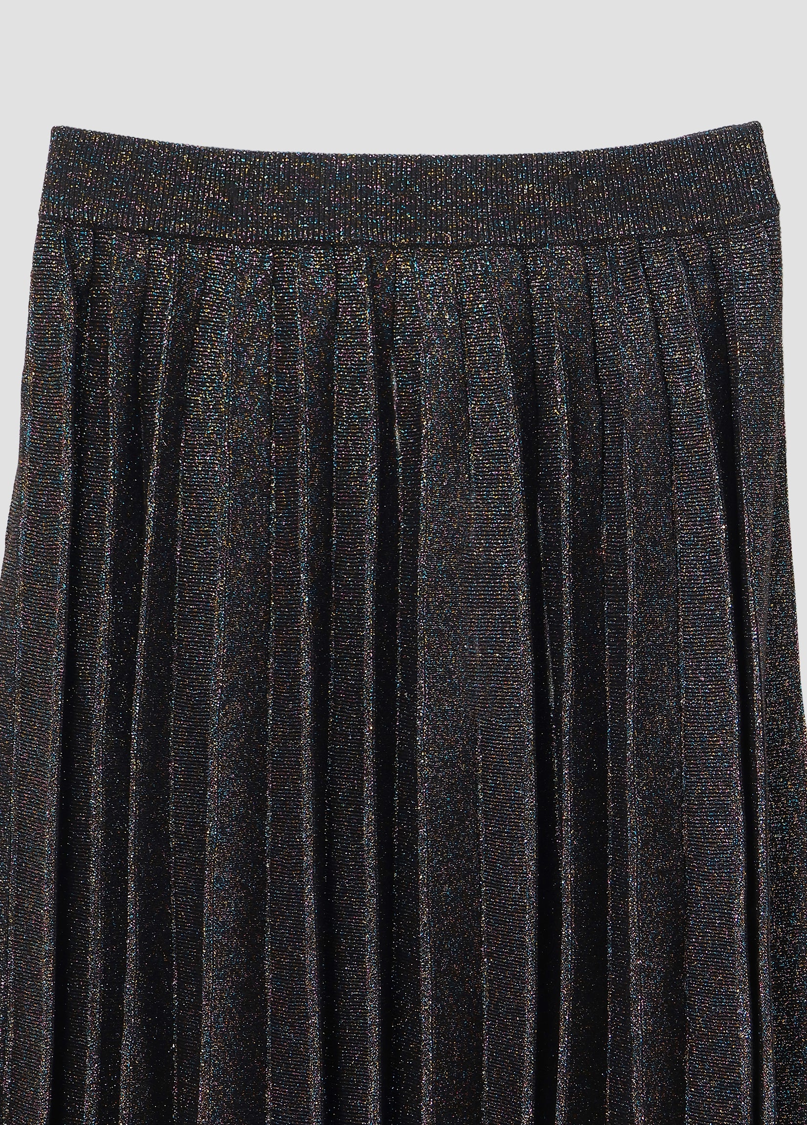 GLITTER RIBBED KNIT SKIRT