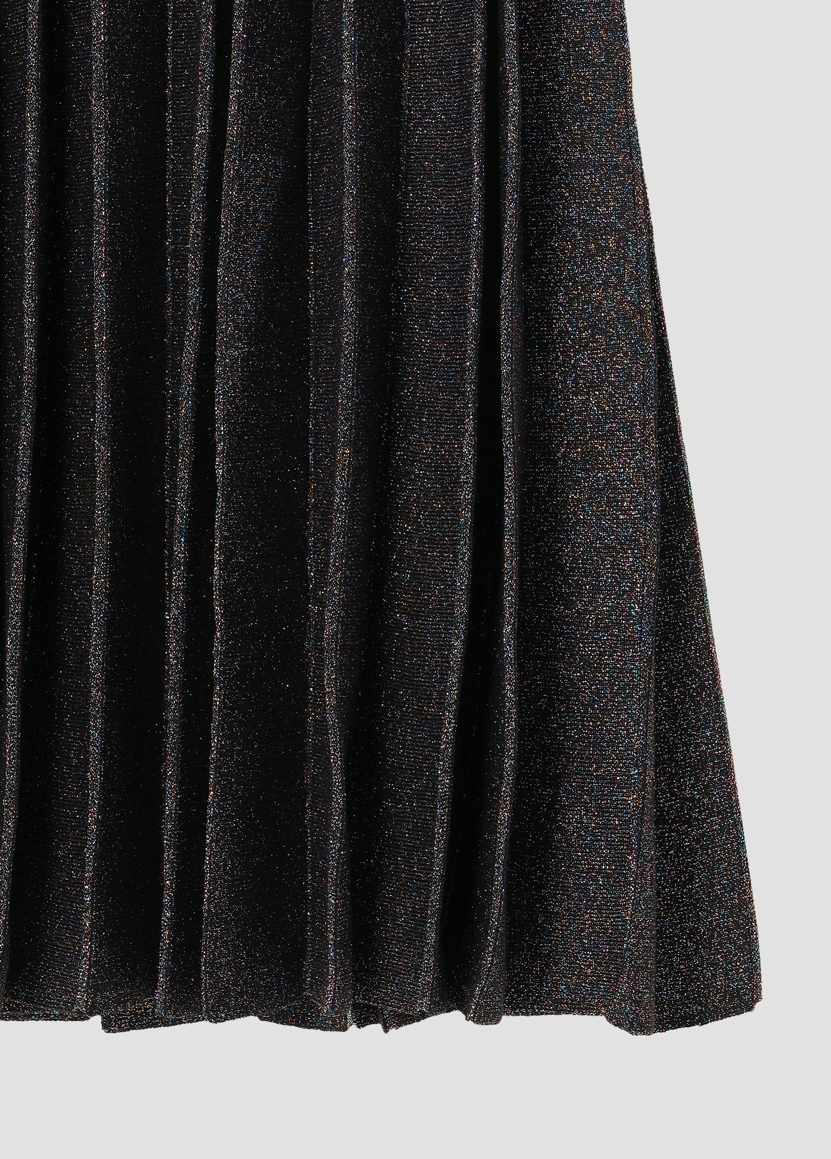 GLITTER RIBBED KNIT SKIRT