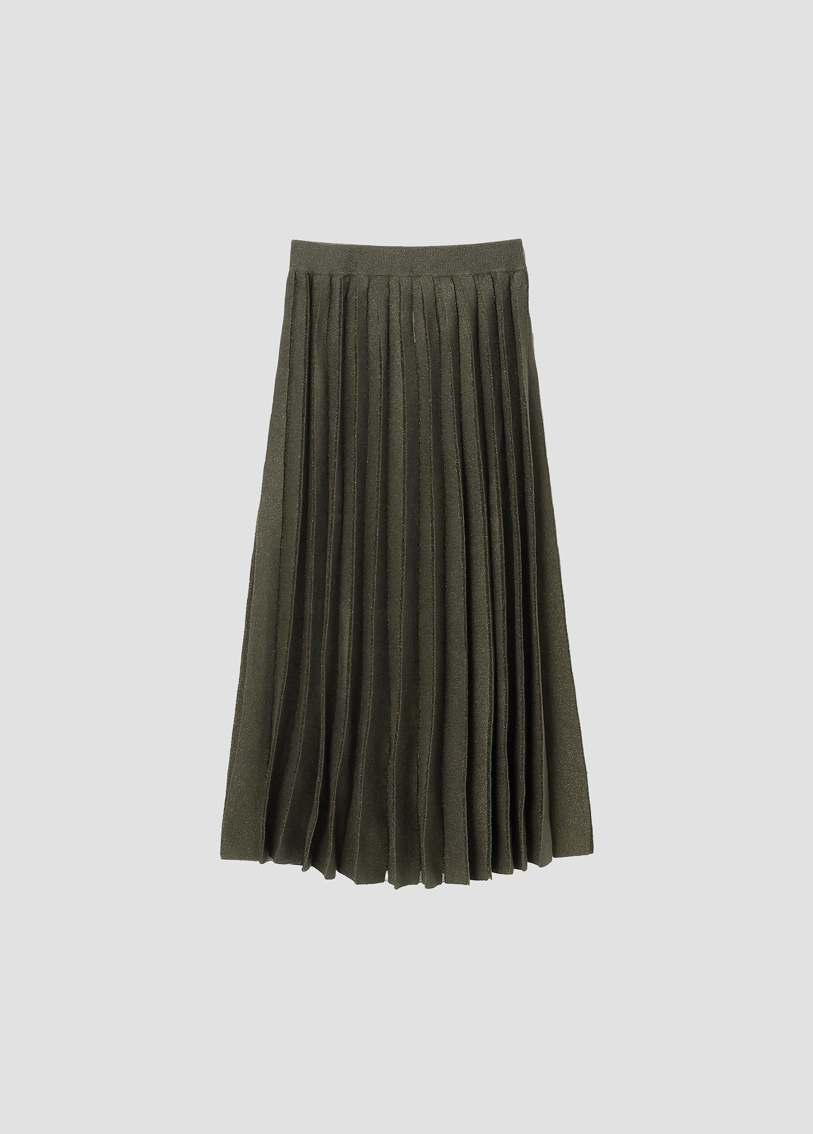 GLITTER RIBBED KNIT SKIRT