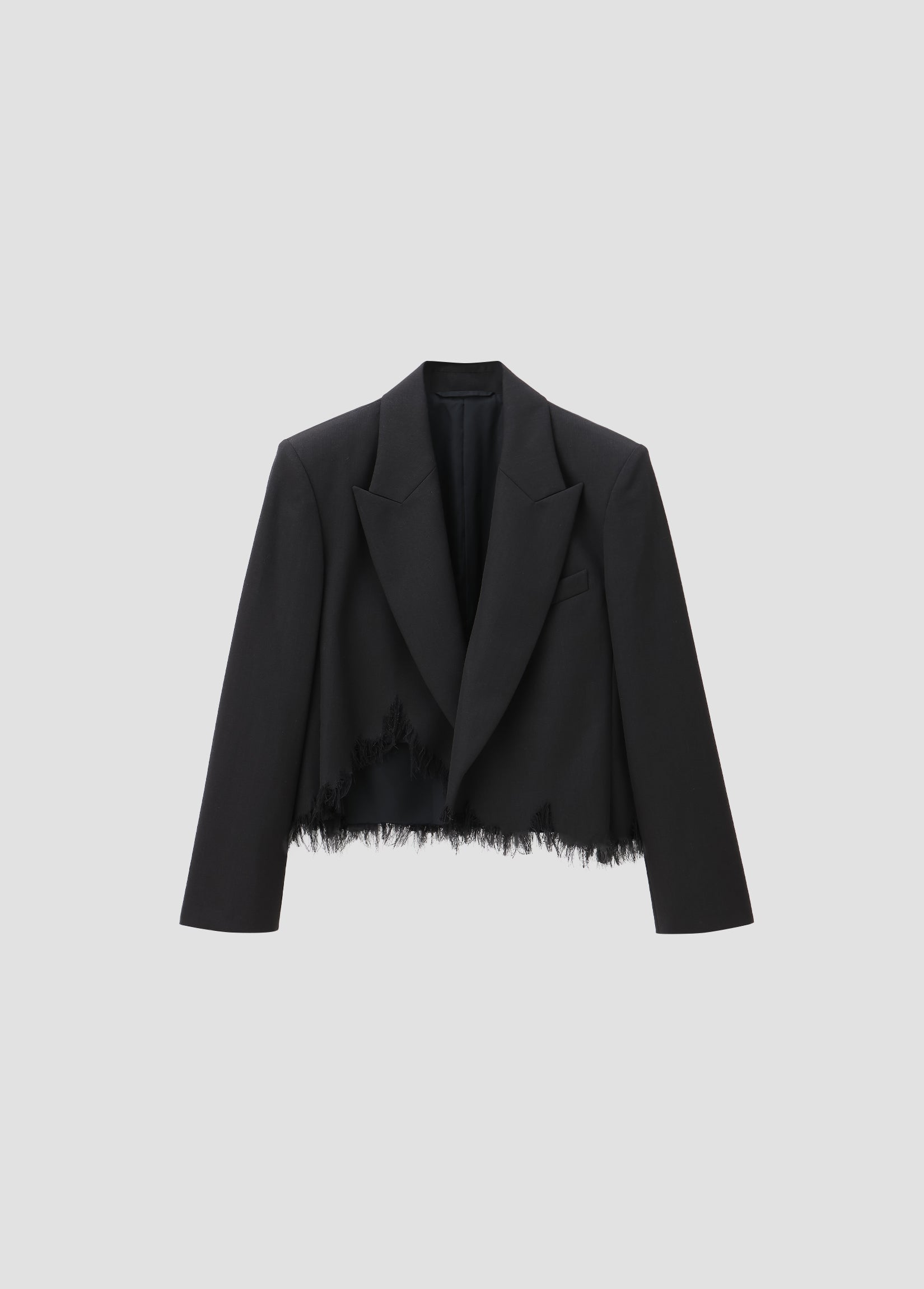 DISTRESSED WOOL BLAZER