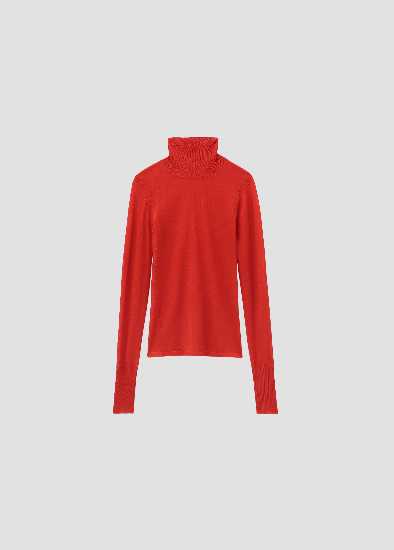 SHEER KNIT TURTLENECK