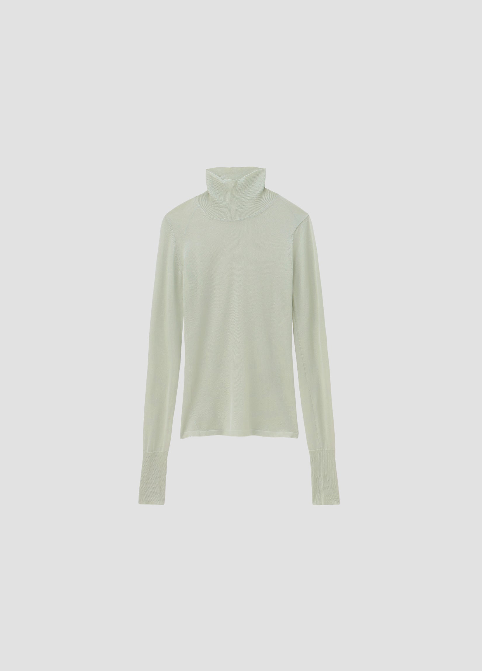 SHEER KNIT TURTLENECK
