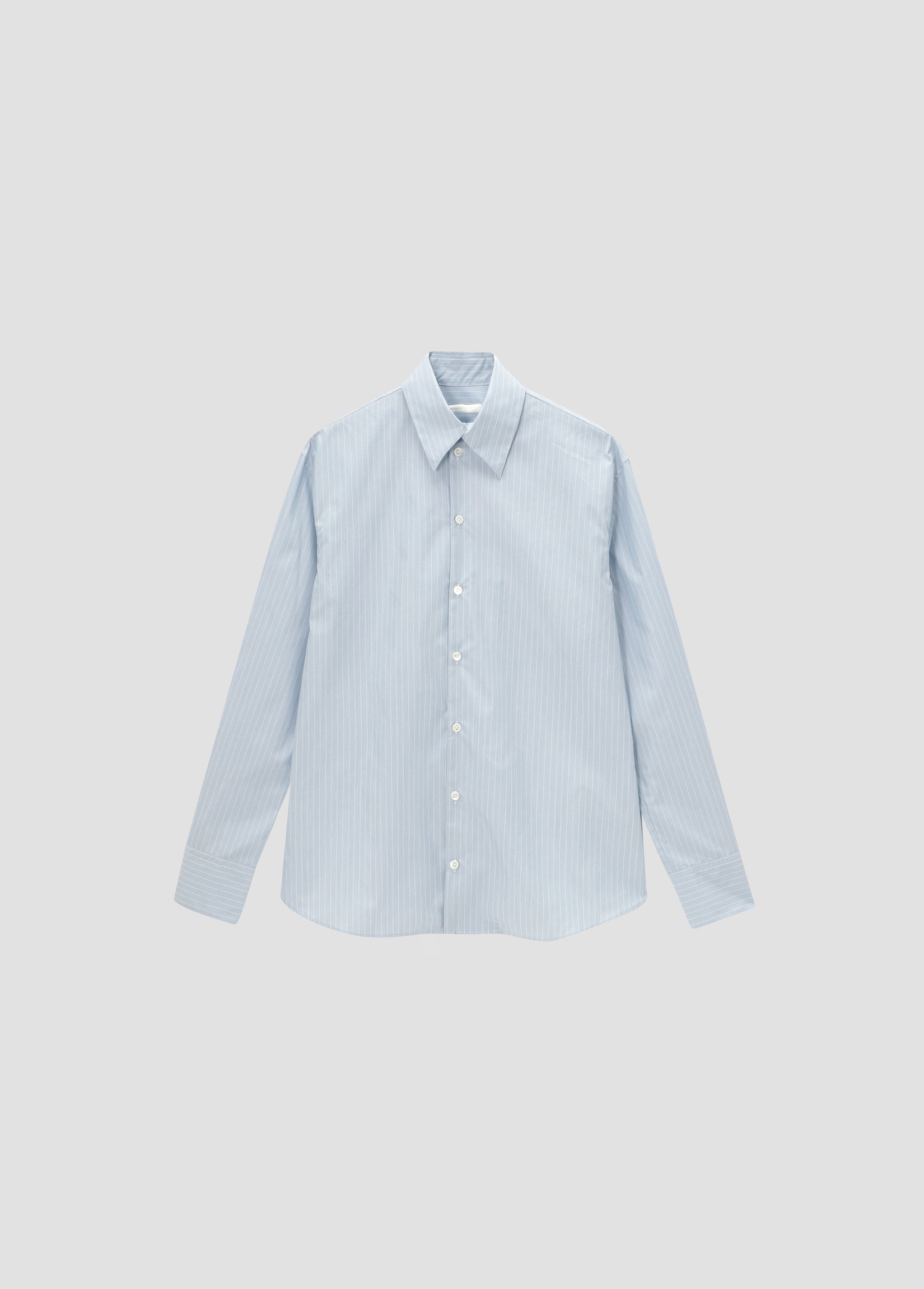 STRIPED LACE-BACK PANEL SHIRT