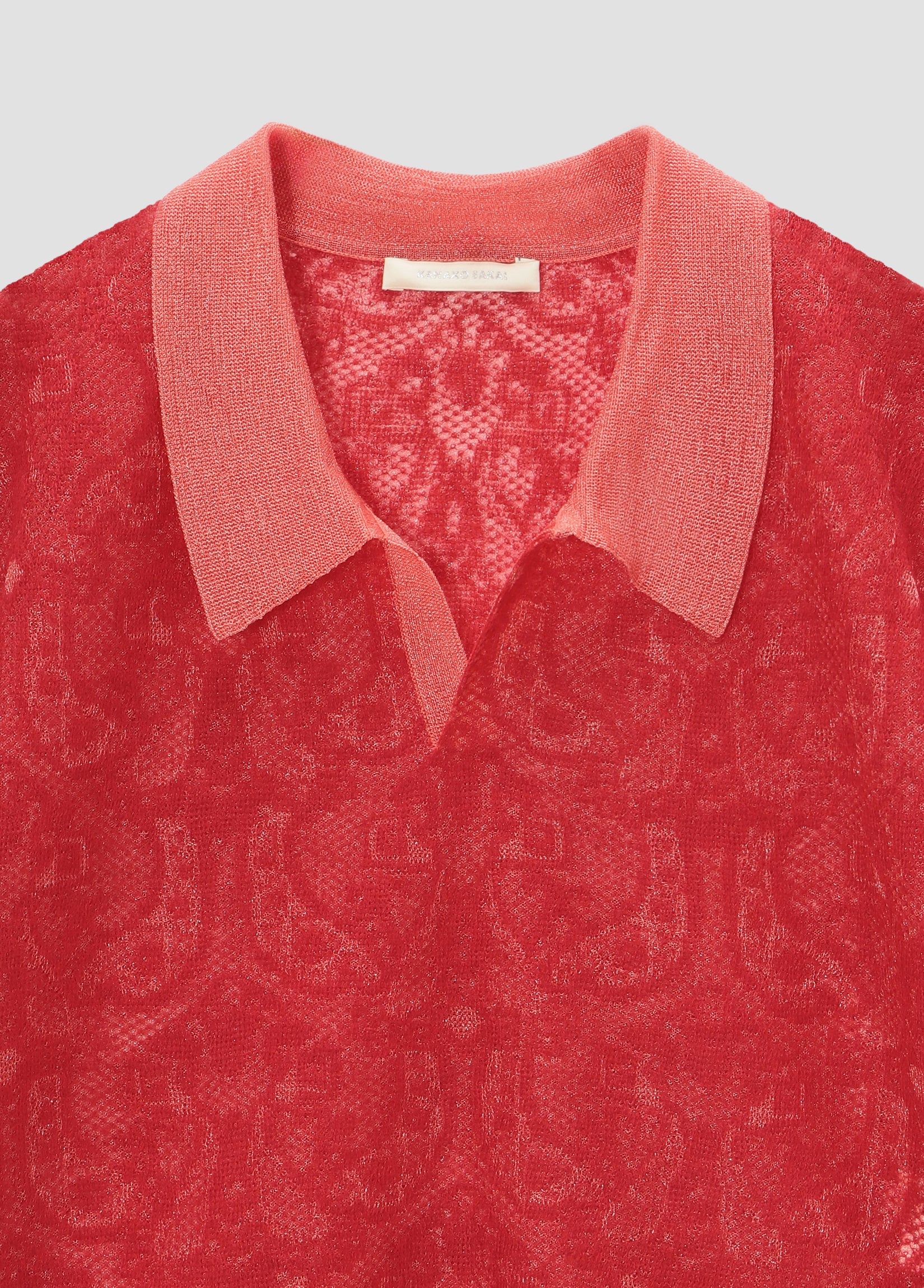 JACQUARD-KNIT POLO