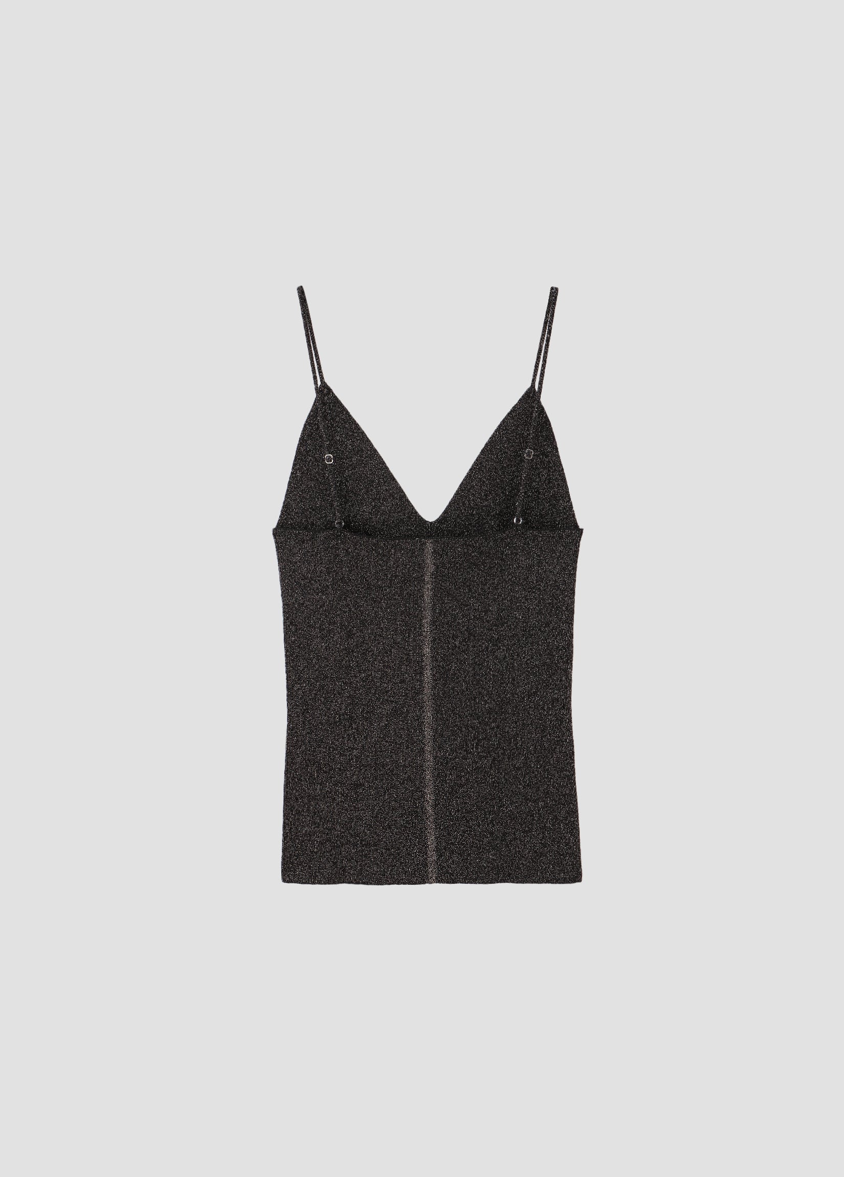 GLITTER RIBBED KNIT CAMISOLE